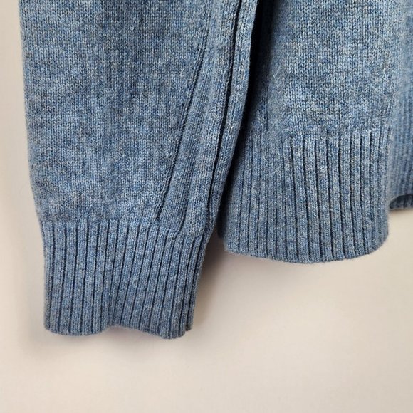 Banana Republic Italian Wool Blend Raglan Button Sweater sz L - Picture 5 of 8